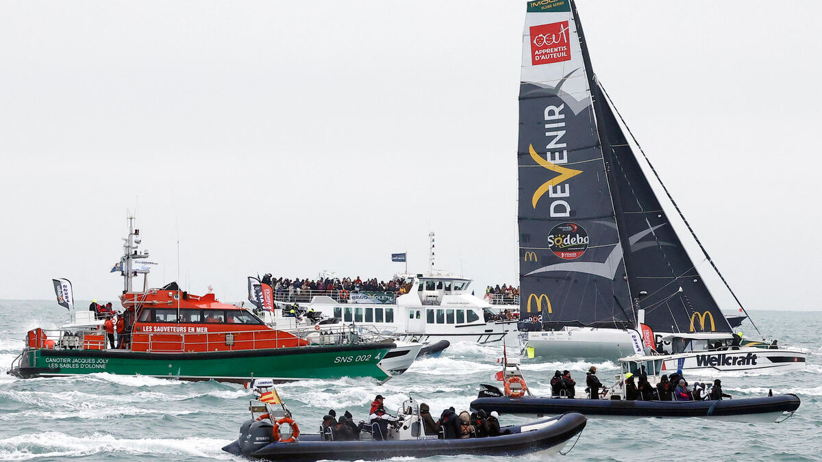 Violette - Vendée Globe : 25e à 23 ans… La belle et émouvante arrivée de Violette Dorange aux Sables-d'Olonne ce dimanche