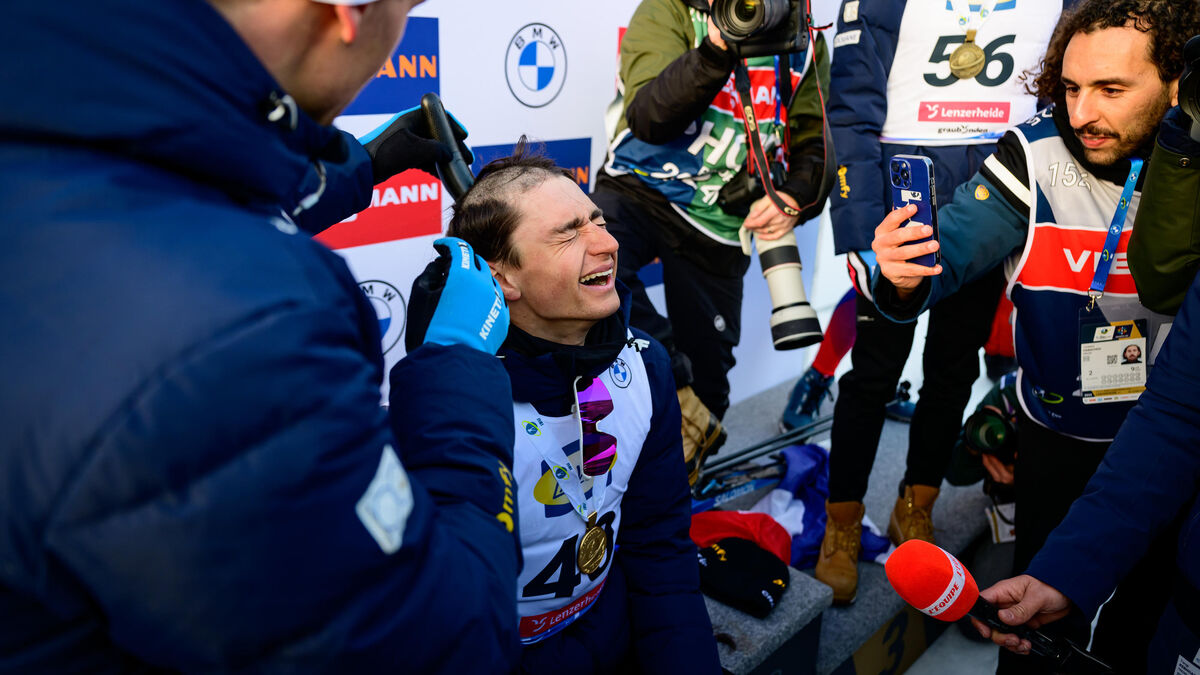 Biathlon - Mondiaux de Biathlon : La vidéo d'Éric Perrot, rasé à la tondeuse après son titre en individuel