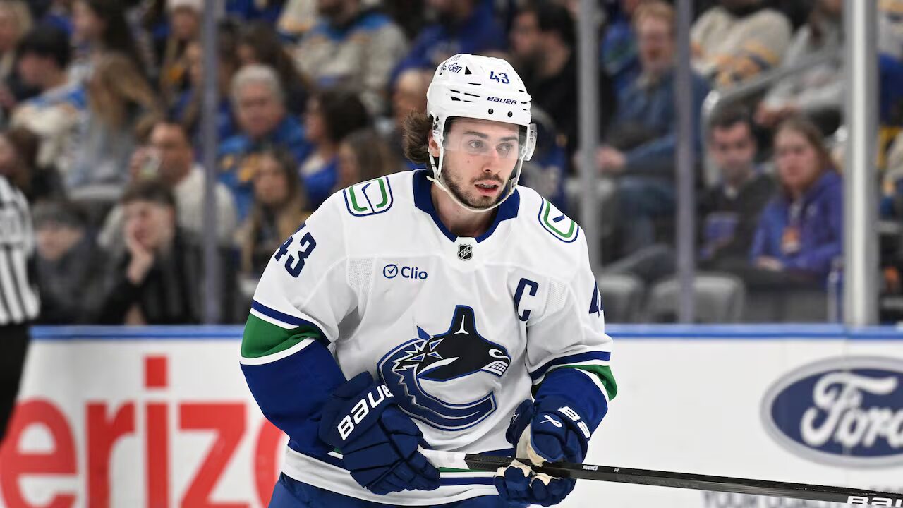 Canucks - Le capitaine blessé des Vancouver Canucks, Quinn Hughes, manquera 4 nations pour les États-Unis
