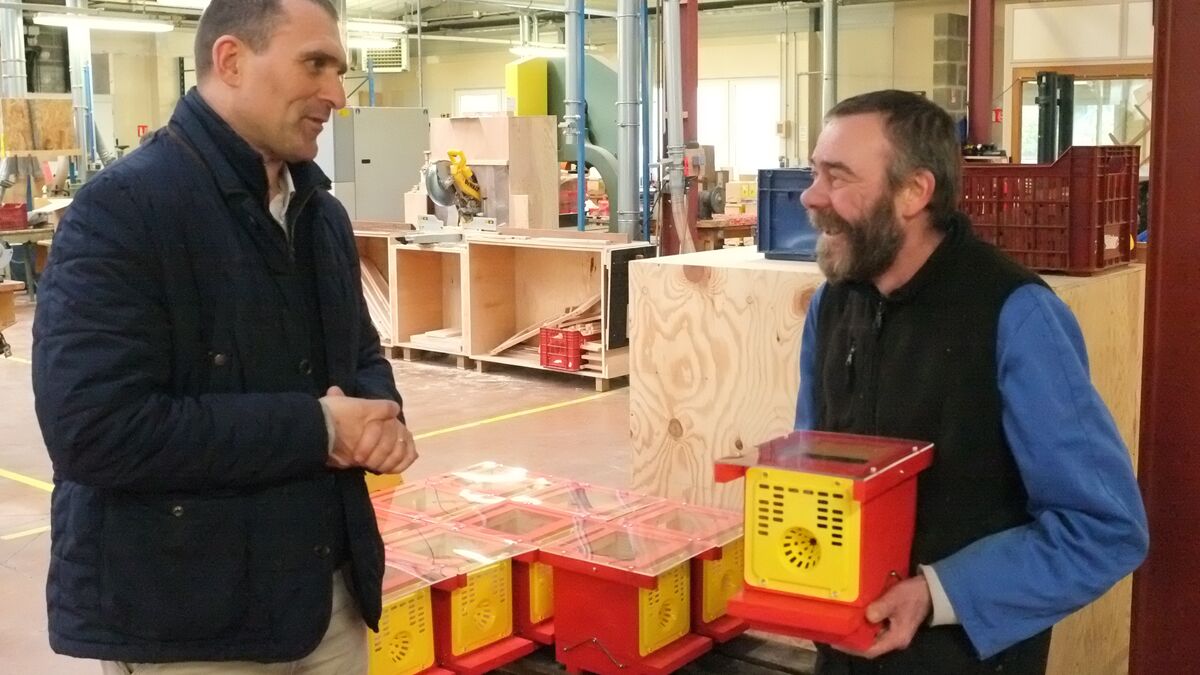 Rolls - Des Travailleurs Handicapés Créent La « Rolls » Du Piège à Frelons En Mayenne