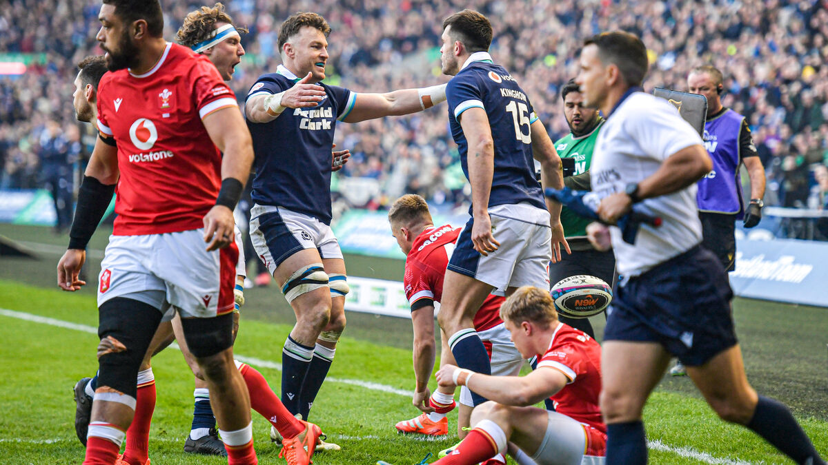 Écossais - Écosse - Pays de Galles (35-29) : Les Écossais décrochent un bonus offensif avant d'affronter le XV de France