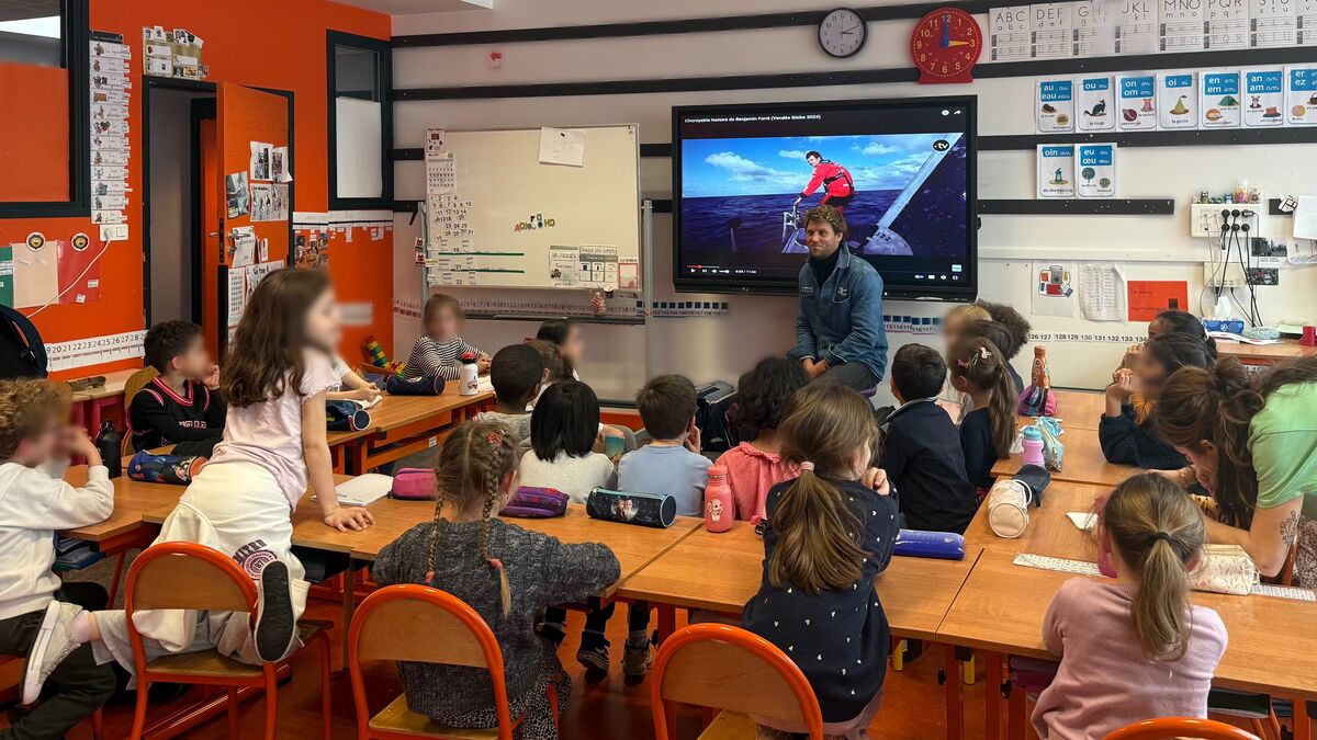 shark - « As-tu vu un requin ? » : Benjamin Ferré, skipper du Vendée Globe, a fait chavirer les enfants de Suresnes