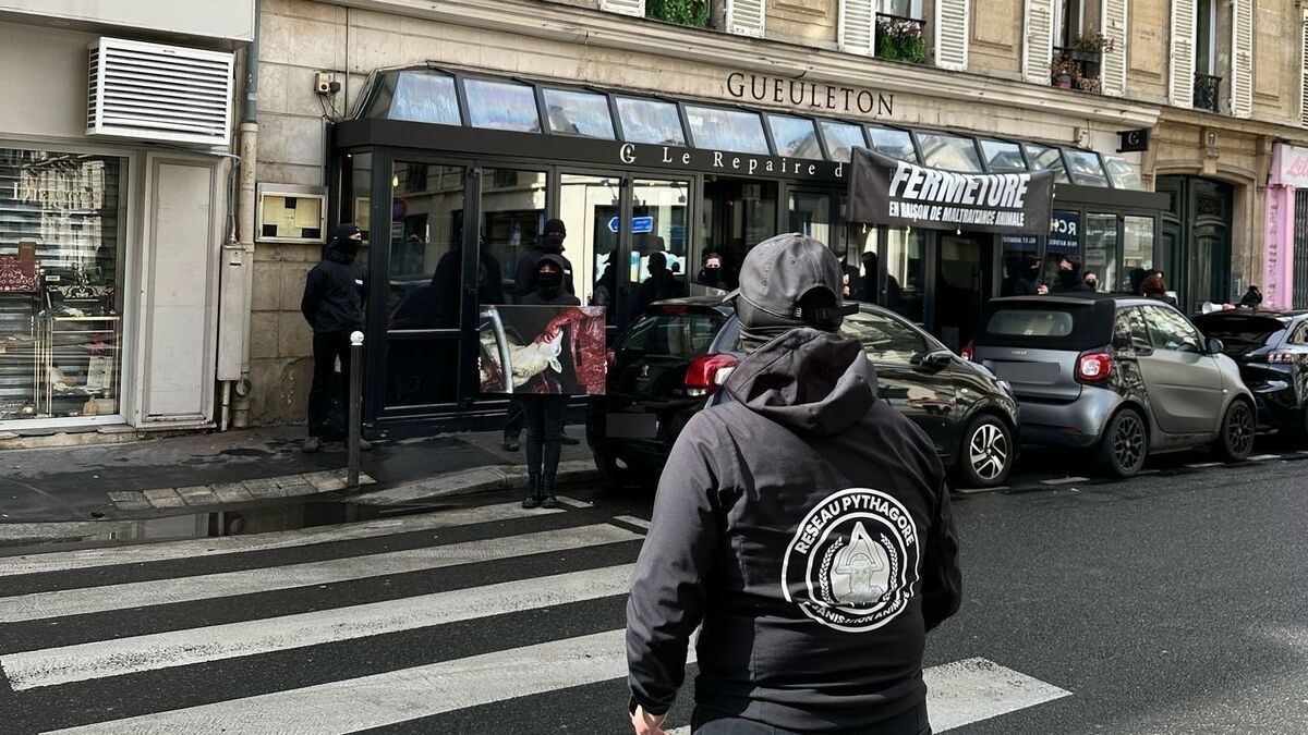 Paris - Paris : Amendes requises contre 16 militants antispécistes ayant manifesté devant le restaurant Gueuleton