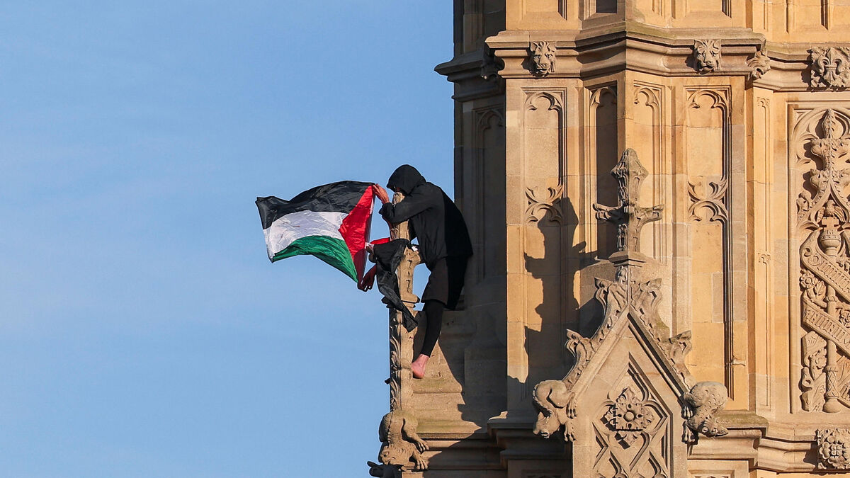 activiste - Londres : L'activiste palestinien qui a gravi Big Ben arrêté
