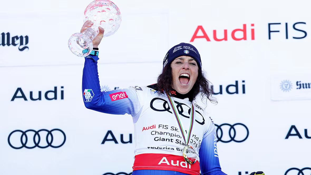 victoire - La victoire de Brignone en géant féminin lors des finales de la Coupe du Monde en Italie