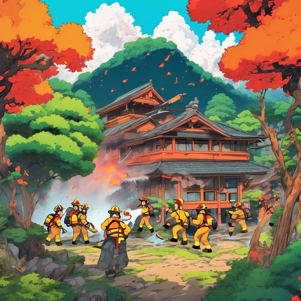 Japon - Le Japon lutte contre un incendie de forêt qui a contraint des centaines de personnes à évacuer