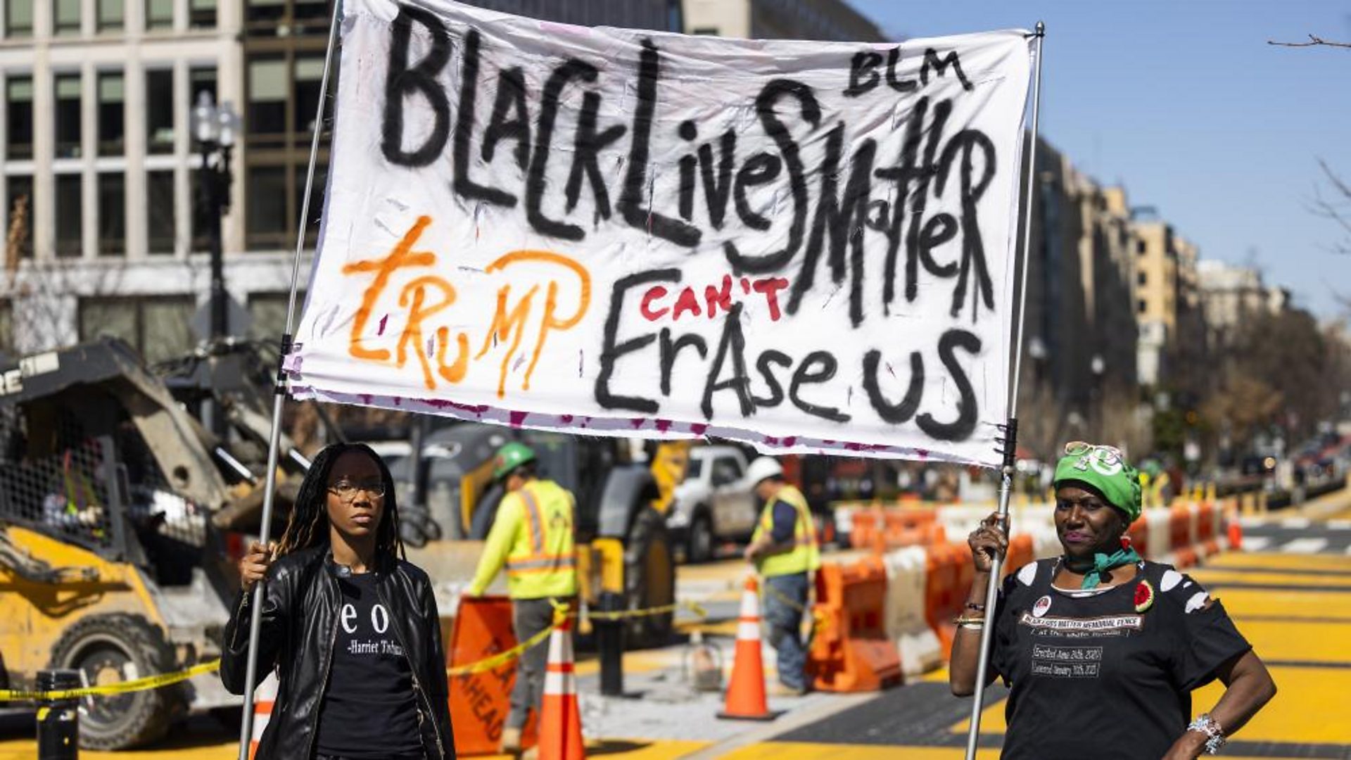 Démolition - Démolition de la Plaza Black Lives Matter à Washington D.C.