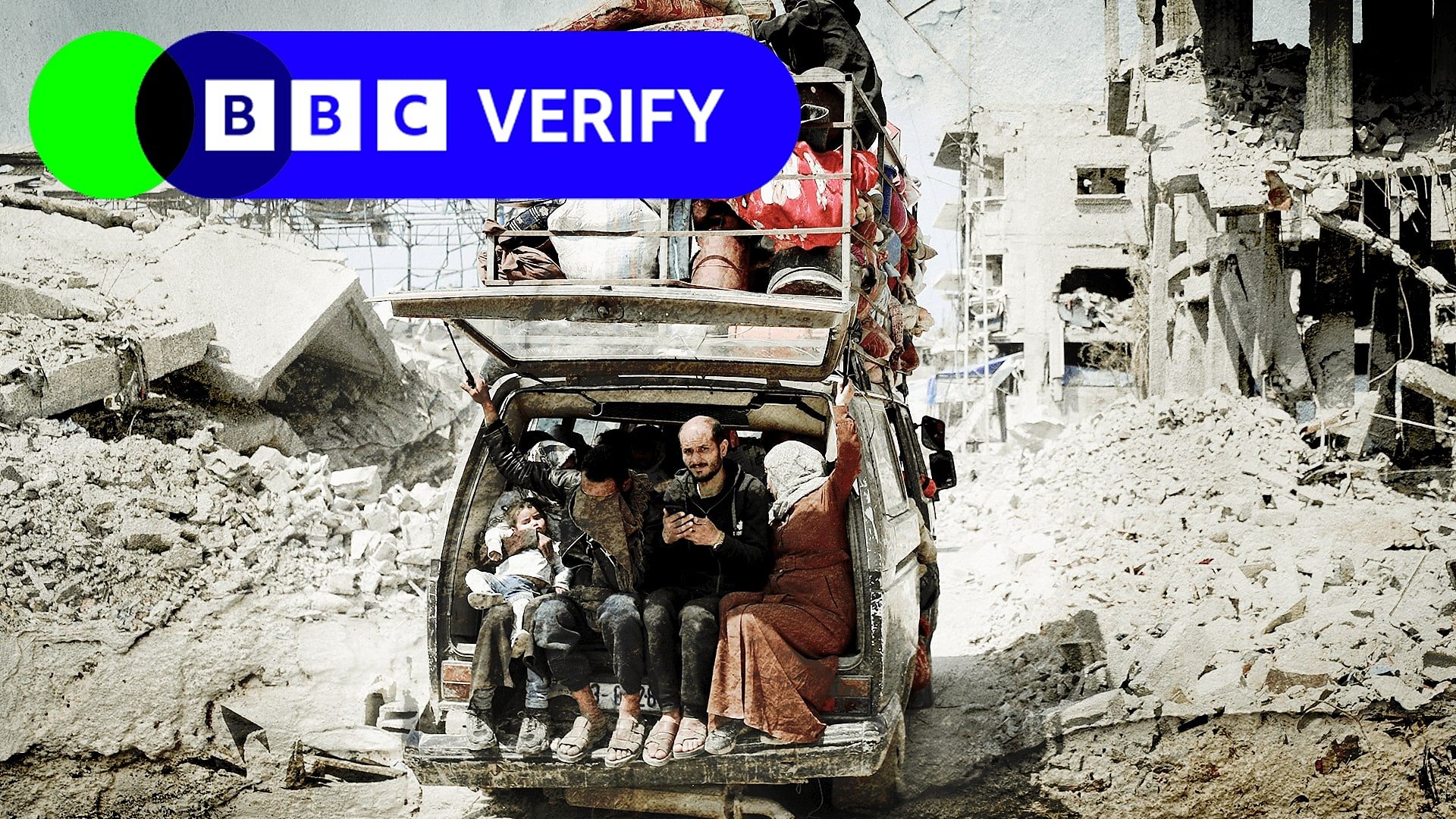 frappes - Bbc Verify : Cartographie de la vague de frappes d'Israël