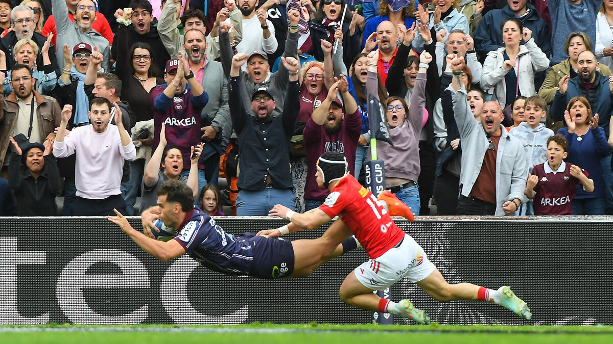 Penaud - Bordeaux-Bègles - Munster : Damian Penaud bat le record du nombre d'essais dans une même Champions Cup