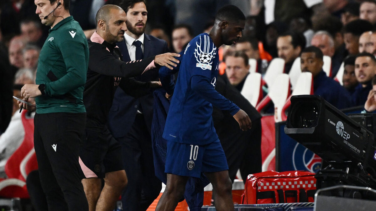 Dembélé - Arsenal-PSG (0-1) : Inquiétude pour Ousmane Dembélé, Touché aux Ischio-jambiers