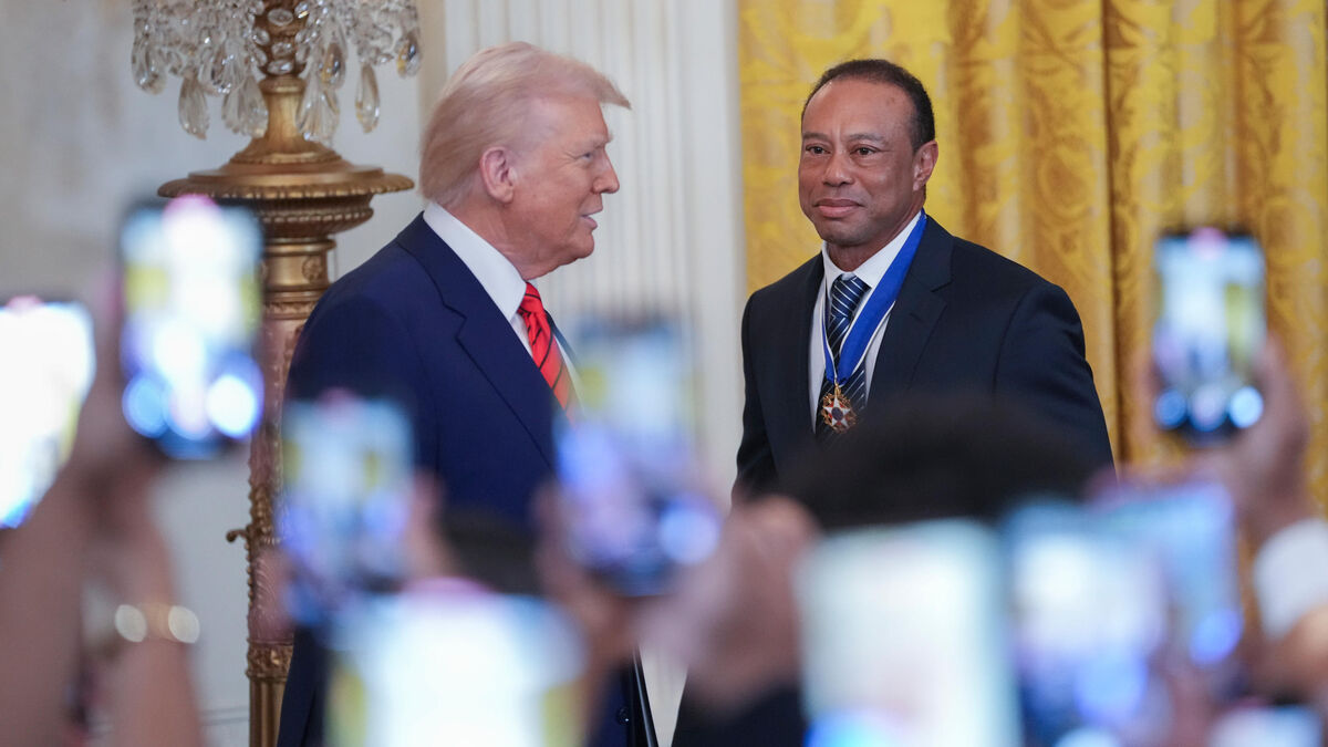 Trump - Donald Trump Est « très heureux » Que Tiger Woods Soit En Couple Avec Sa Ex-belle-fille