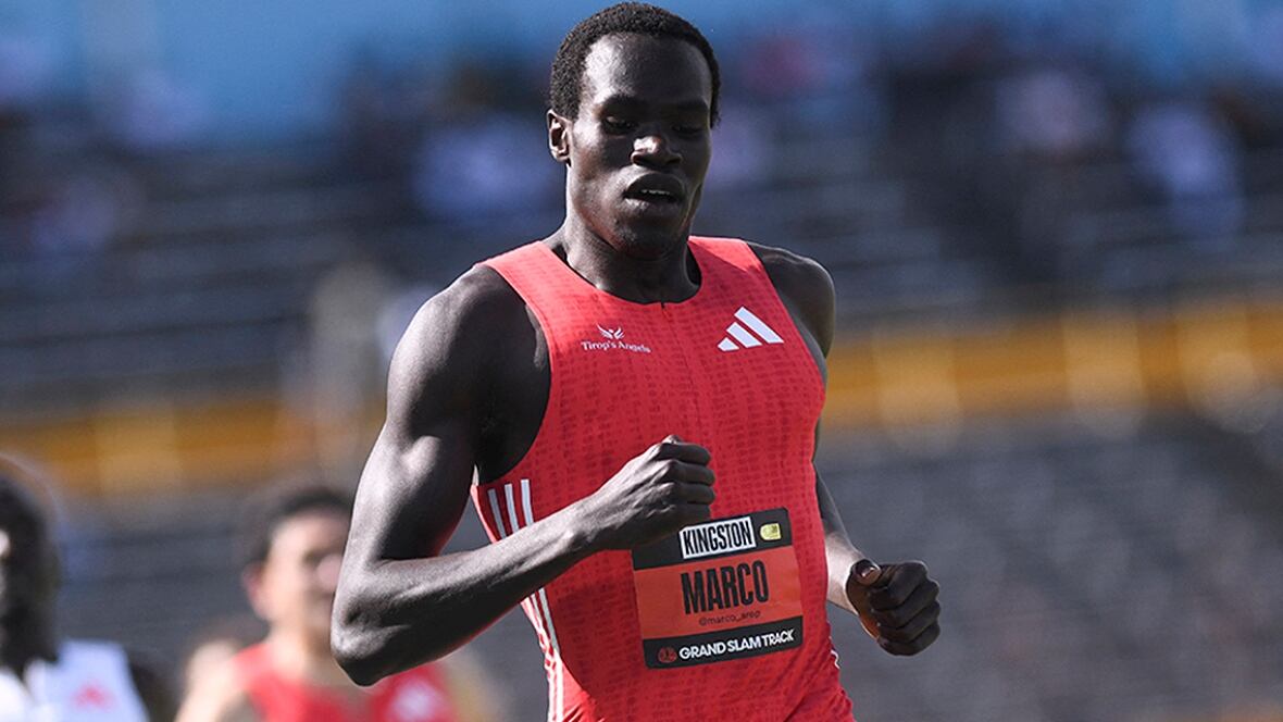 champion - Le champion du monde du 800 m, Marco Arop, privilégie les médailles aux championnats plutôt que son 'projet passion' de record du monde.