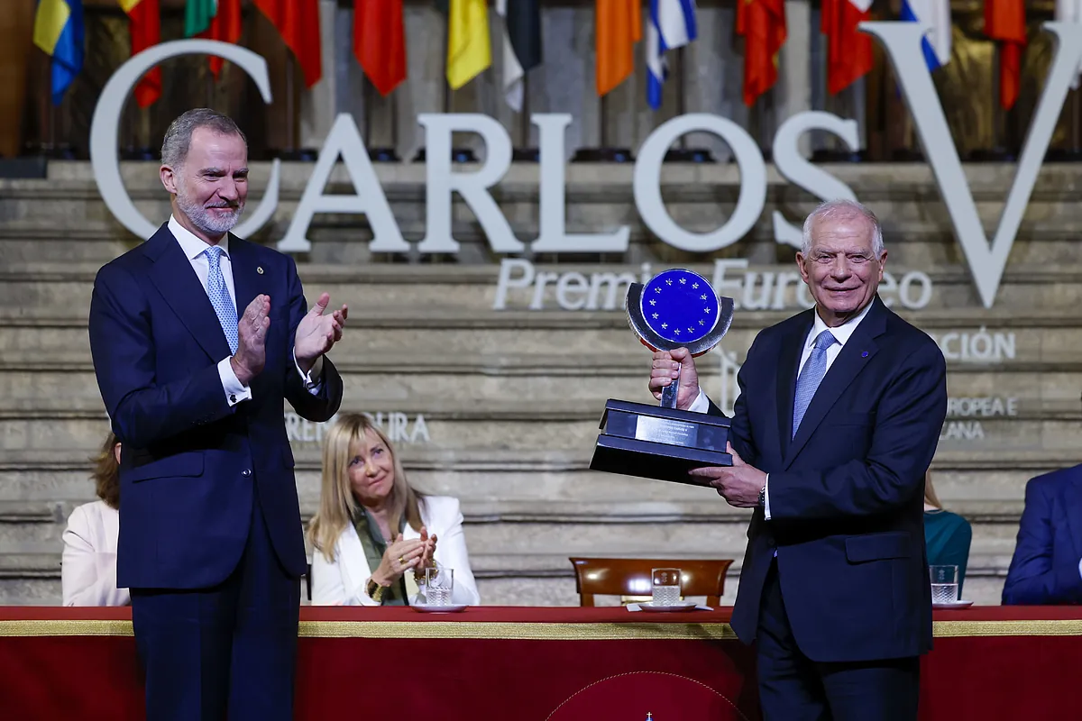 Europe - Felipe VI rend hommage à Josep Borrell et rappelle que "avec l'Europe, le droit sera toujours plus fort que l'imposition"