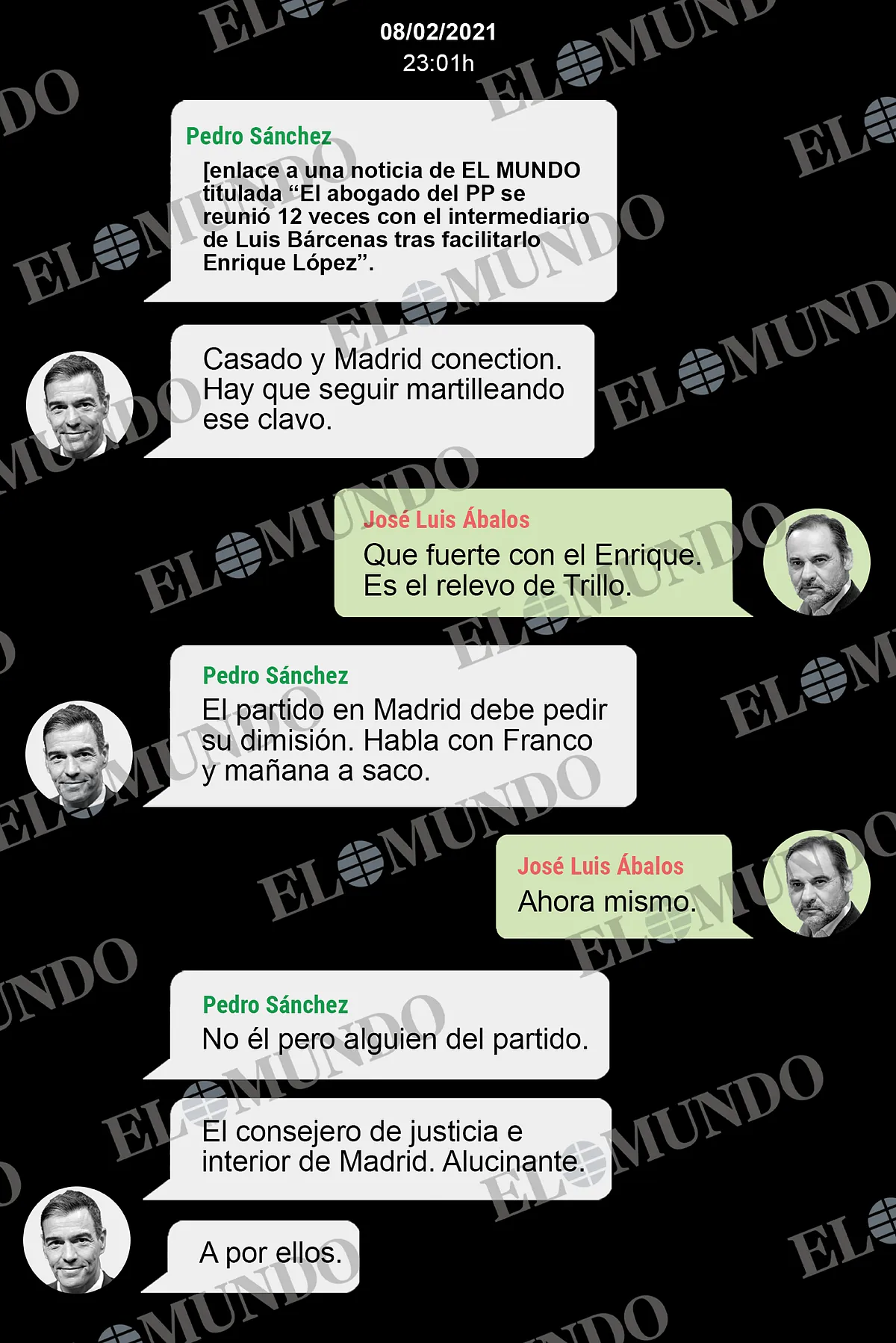Sánchez - L'obsession de Sánchez pour la "madrid Connection" de Casado : "Il faut marteler ce clou ; à por eux"