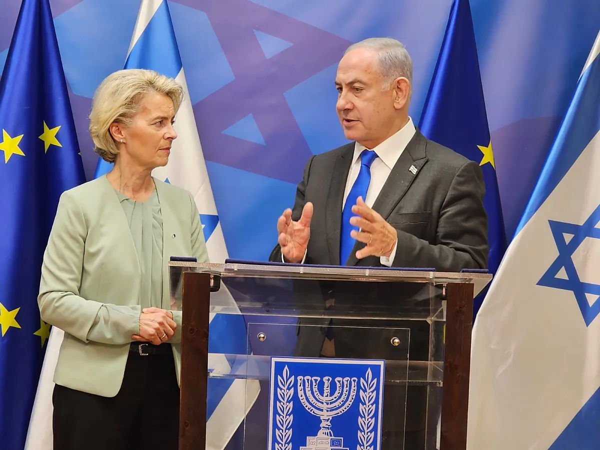 Israël - Von Der Leyen assure à Netanyahu qu'« Israël a le droit de se défendre » et exprime sa « préoccupation concernant les armes nucléaires et de missiles d'Iran »