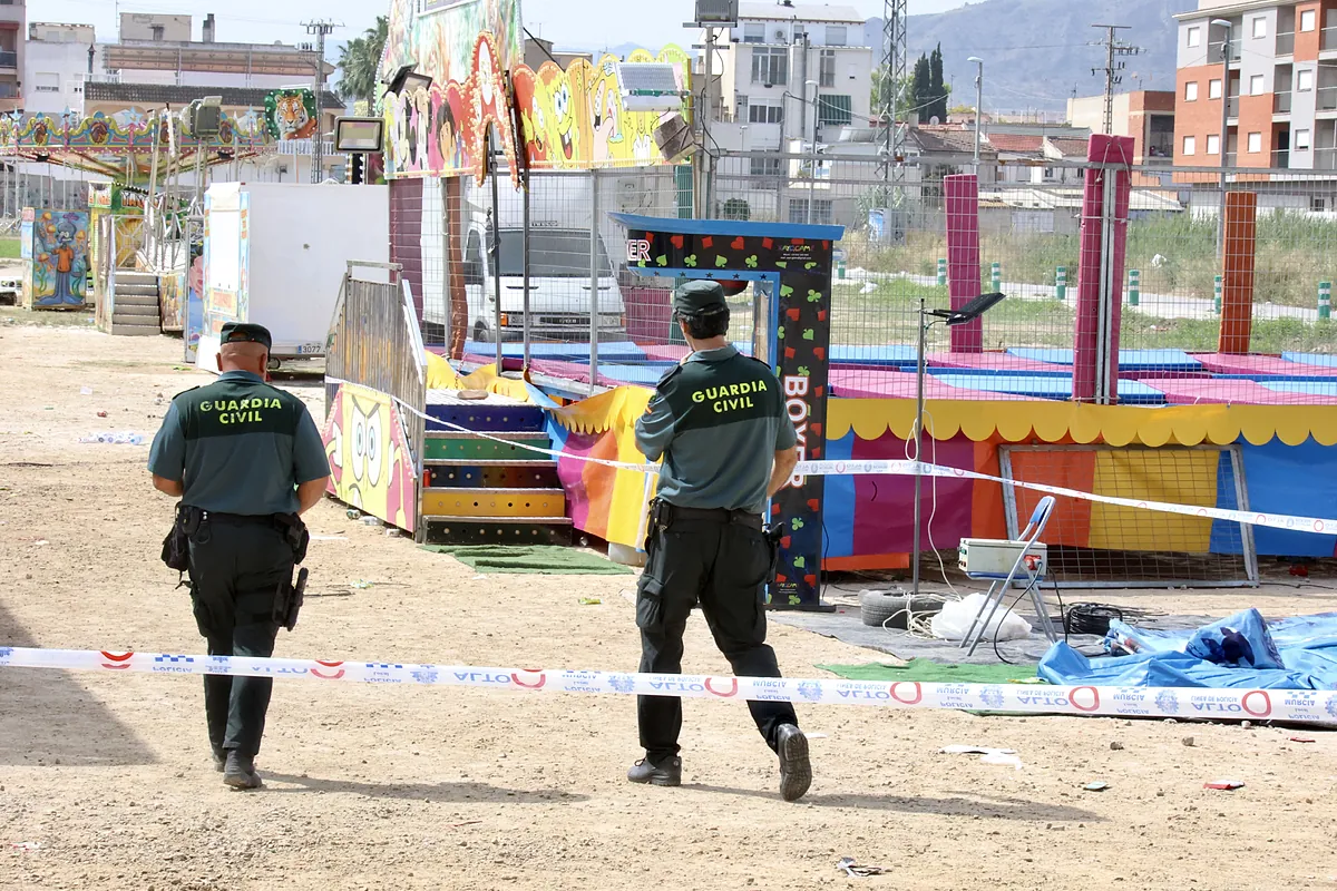 électrocutée - Deux personnes arrêtées pour la mort de la fille électrocutée sur des trampolines à Alquerías (Murcie)