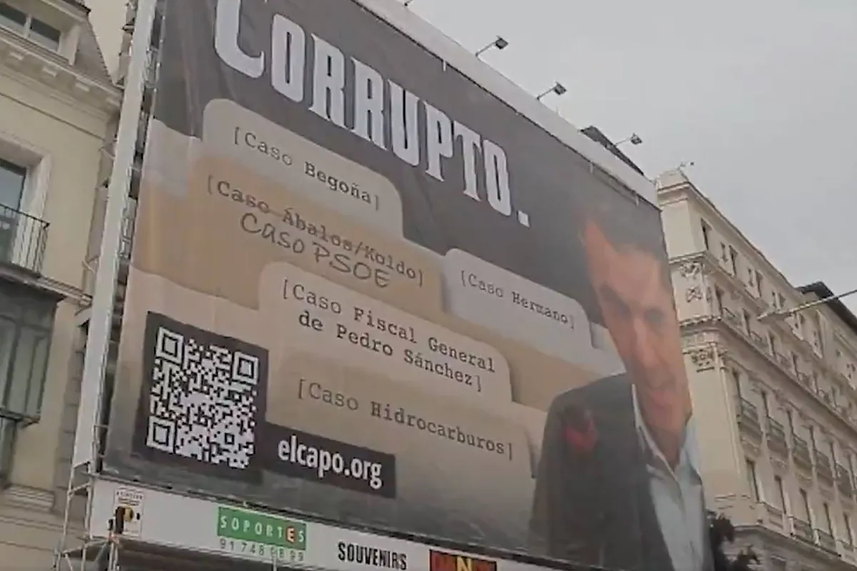 juge - Une juge examine si la banderole contre Pedro Sánchez, installée par Hazte Oír devant le Congrès, constitue un délit d'injures.