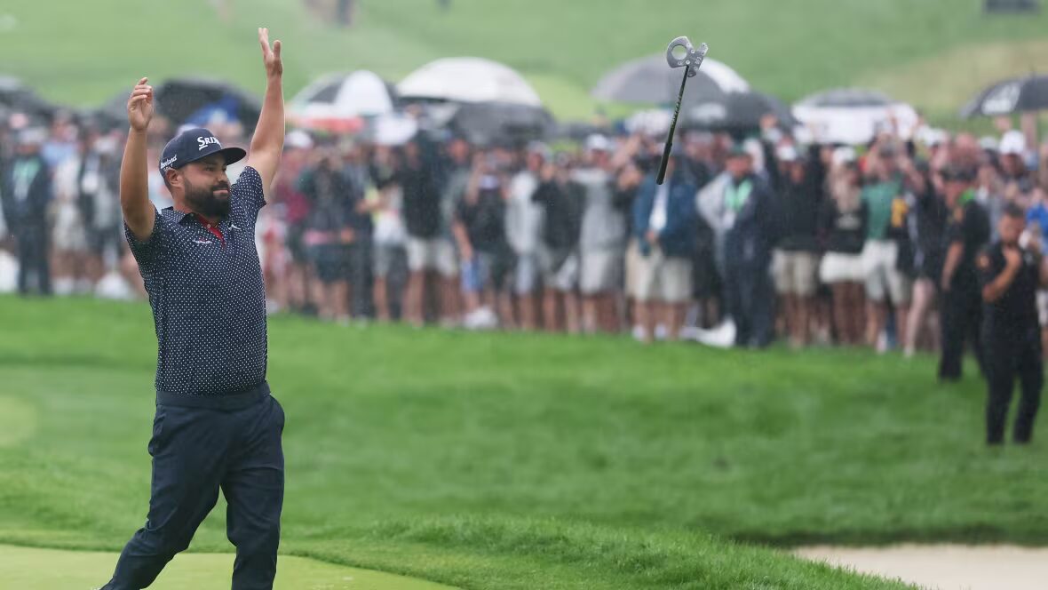 Spaun - J.J. Spaun surmonte les pires conditions de Wet Oakmont pour remporter l'U.S. Open après une longue interruption due à la pluie