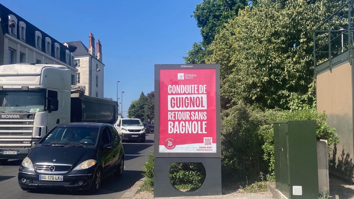 Bagnole - «Conduite de Guignol, Retour sans Bagnole» : à Orléans, une campagne choc contre la violence routière