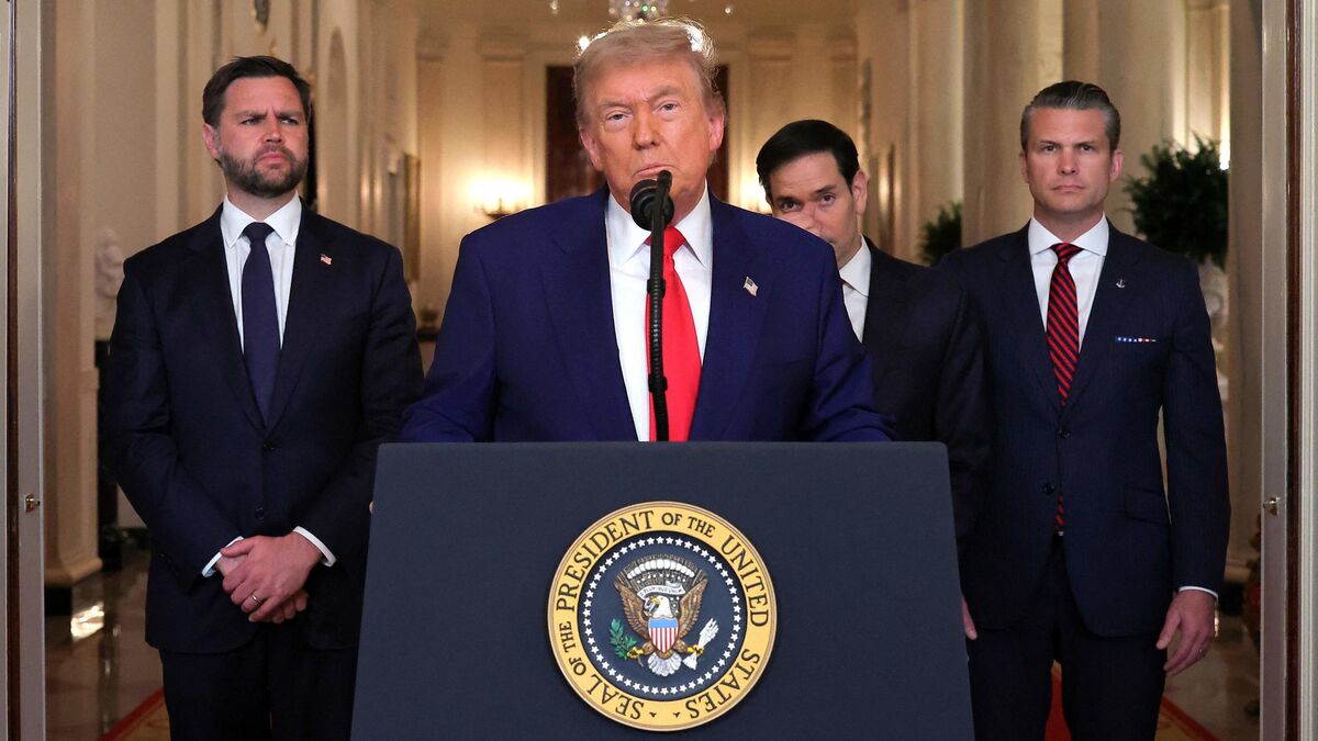 Frappes - Trump Annonce Que Les États-Unis Ont Effectué Plusieurs Frappes Sur Des Sites Nucléaires Iraniens