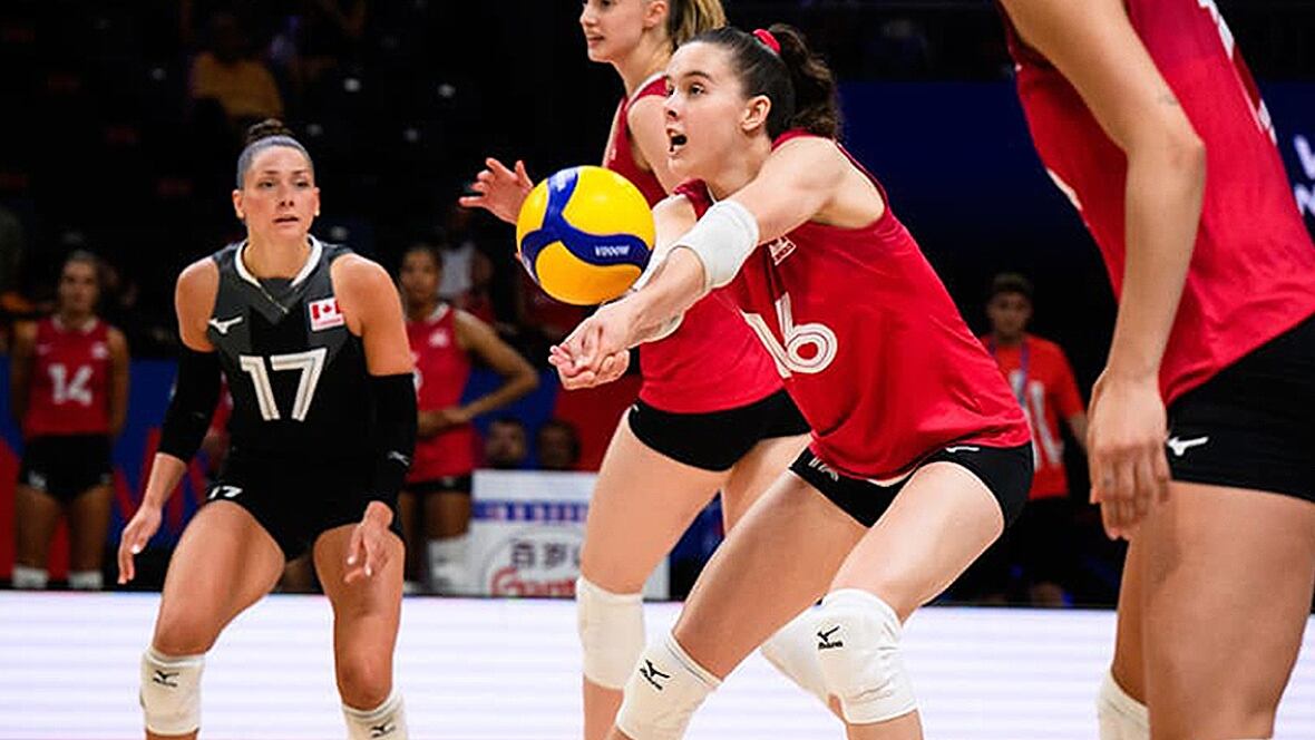 Corée - La Corée du Sud freine la remontée tardive des femmes canadiennes lors du match de la Ligue des Nations de volleyball