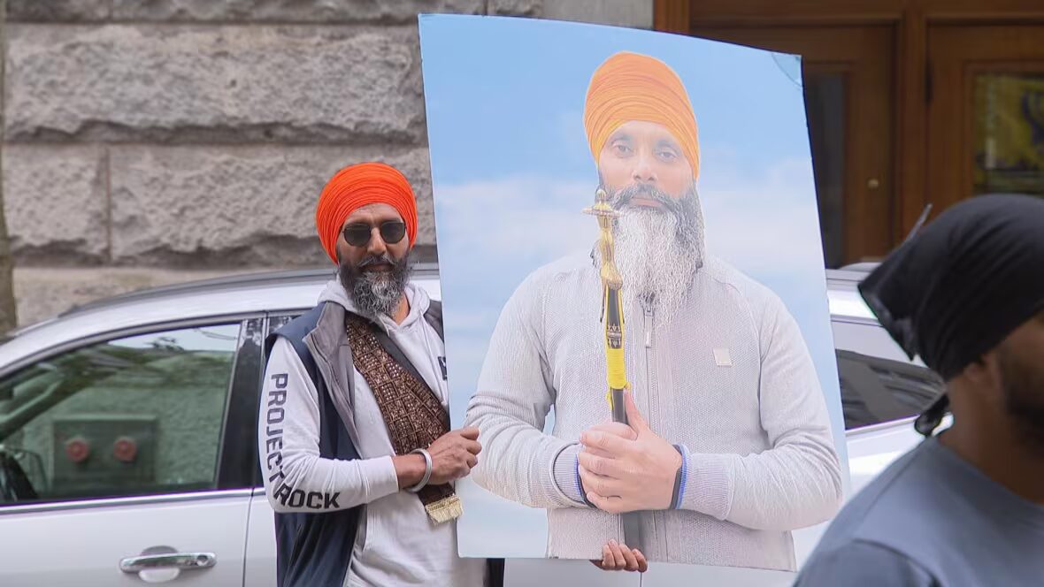 Hardeep - Des Sikhs pro-Khalistan manifestent à l'occasion du deuxième anniversaire de la mort de Hardeep Singh Nijjar