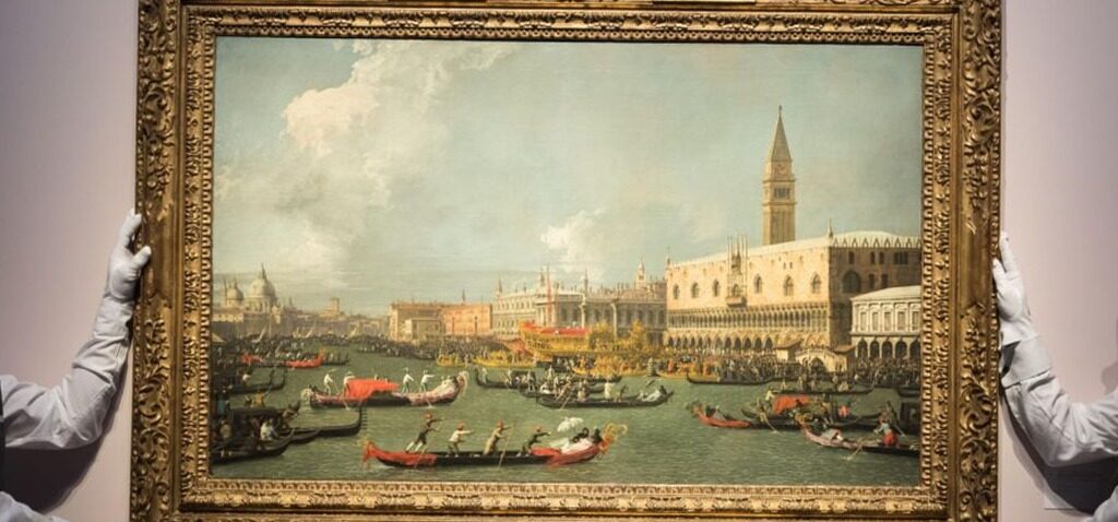 œuvre - Une œuvre de Canaletto, appartenant au premier Premier ministre britannique, se vend à un prix record.