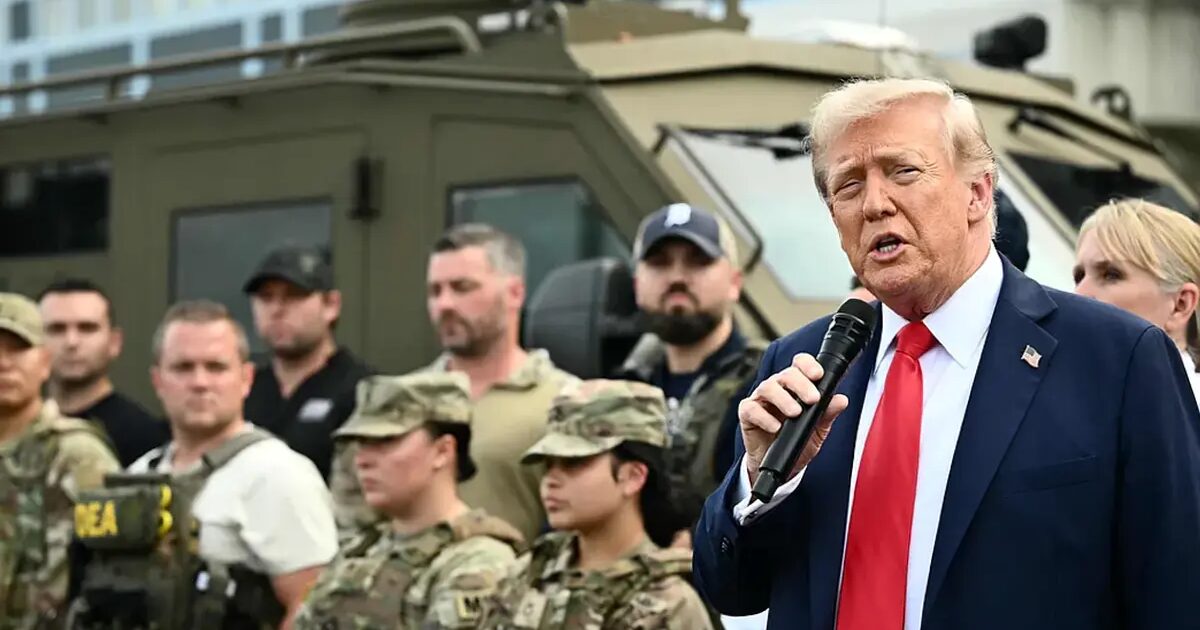 Trump - Trump Annonce Qu'il Patrouillera Dans Les Rues De Washington Avec La Police Et L'Armée