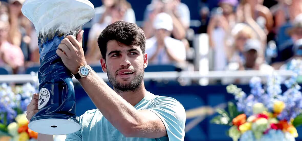Open - Alcaraz remporte l'Open de Cincinnati après le retrait de Sinner dans le premier set en raison d'une maladie
