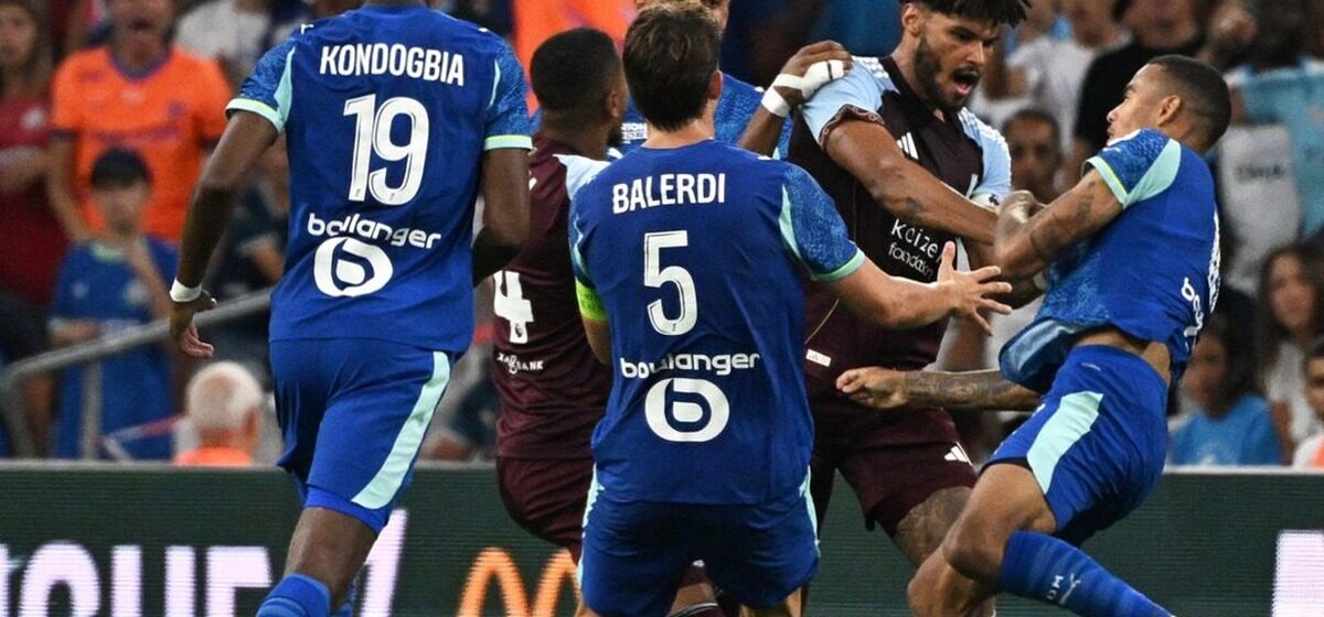 match - Om : La vidéo de l'accrochage entre Mason Greenwood et Amadou Onana lors du match contre Aston Villa