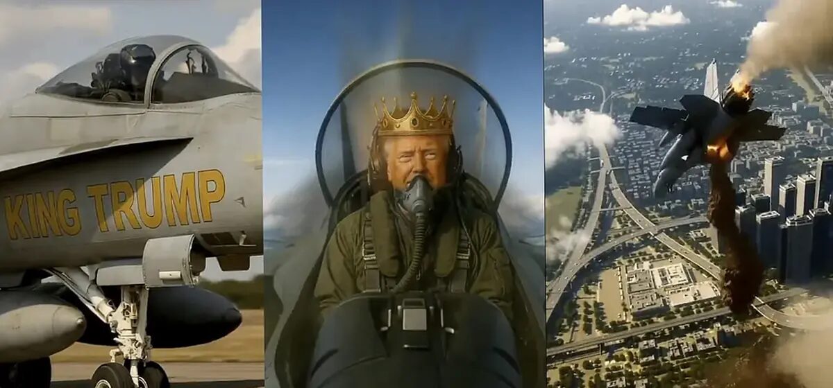 Trump - Trump répond aux manifestants avec une vidéo générée par IA où il leur lance des excréments