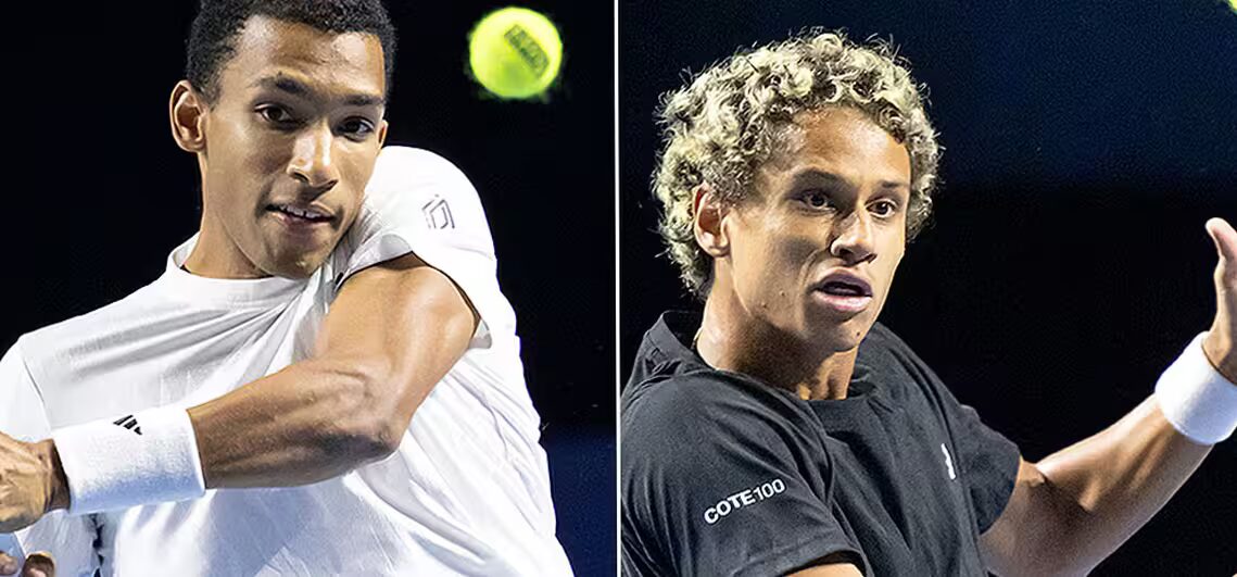 match - Auger-Aliassime bat Diallo lors du match canadien en 32èmes de finale aux Swiss Indoors