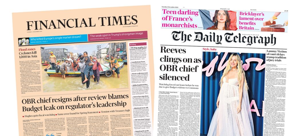 directeur - Les documents : 'Le directeur d'obr démissionne' et 'Reeves s'accroche'