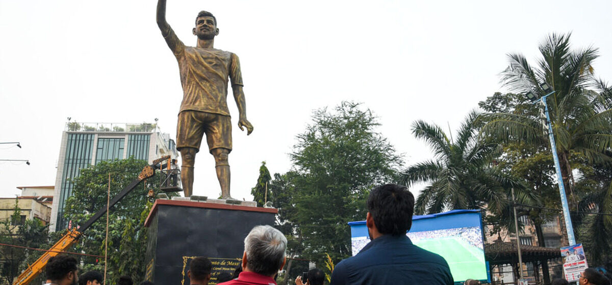 Messi - Football : « Un Hommage à Sa Hauteur » : En Inde, des fans érigent une statue de 21 mètres en l'honneur de Messi
