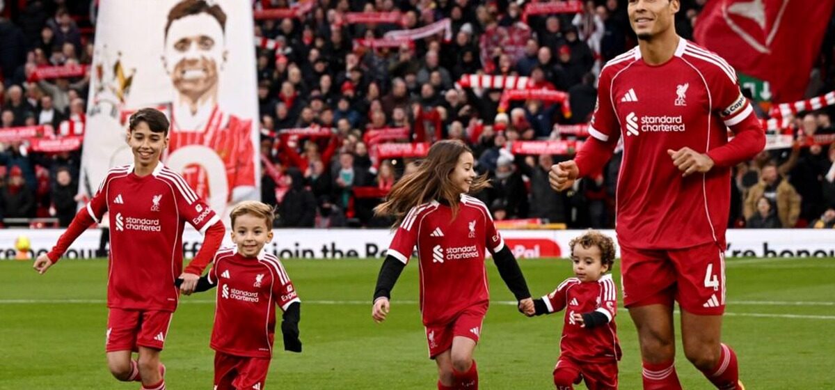 Liverpool - Les enfants de Jota rendent hommage avant Liverpool contre Wolves