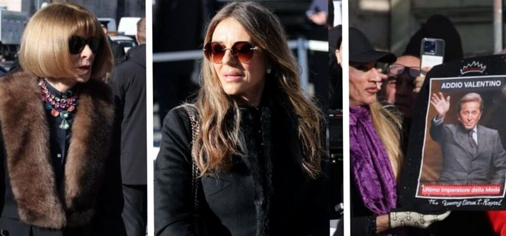 funérailles - Anna Wintour et Liz Hurley parmi les personnes en deuil lors des funérailles de Valentino