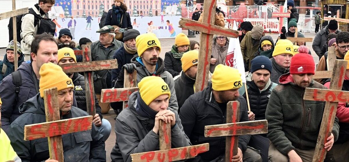 Agriculteurs - Dermatose Nodulaire : Une Centaine d'Agriculteurs Exprime Sa Colère à Toulouse en Défilant avec des Croix