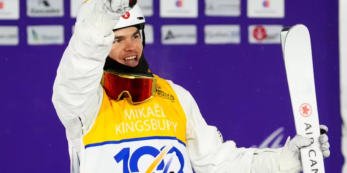 compétition - Mikaël Kingsbury du Canada remporte sa 100e compétition de la Coupe du Monde à domicile au Québec