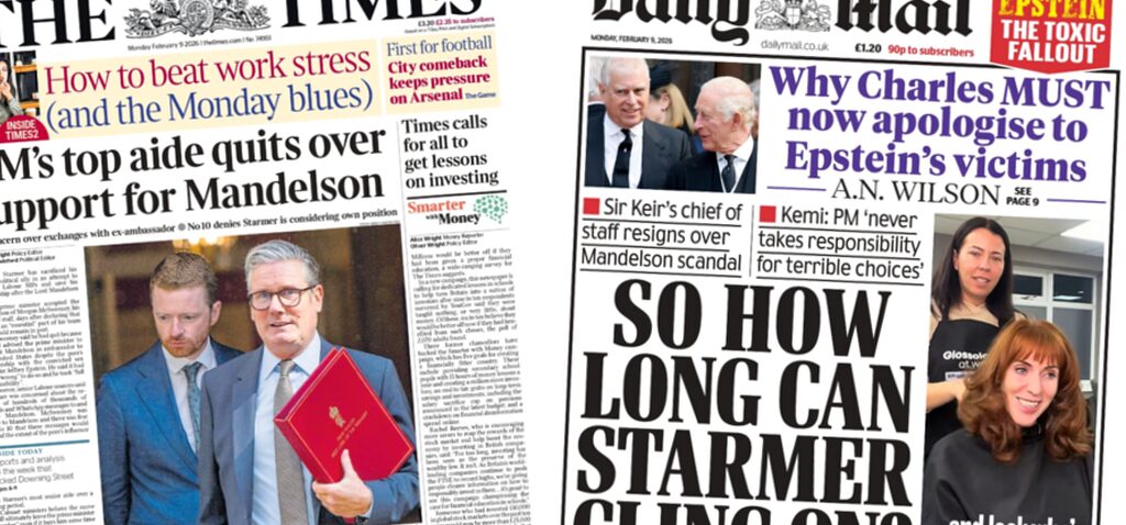 conseiller - Les papiers : « Le conseiller du Premier ministre démissionne » et « Combien de temps Starmer peut-il tenir ? »