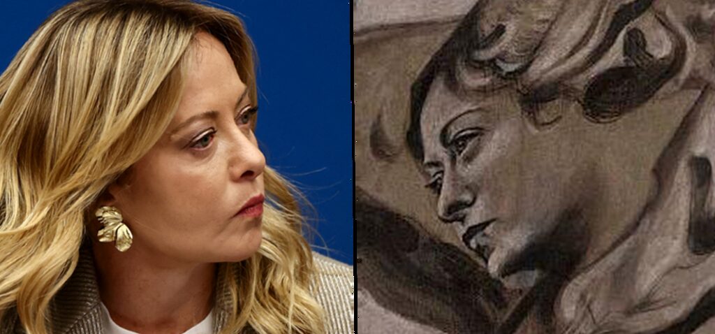 Meloni - Un fresco d'ange restauré ressemblant à la Première ministre italienne Meloni déclenche une enquête