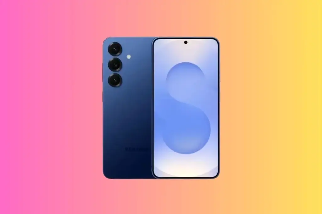 Samsung Galaxy S25 affiché sur un écran avec une étiquette -44 %, à côté d’une annonce du Galaxy S26