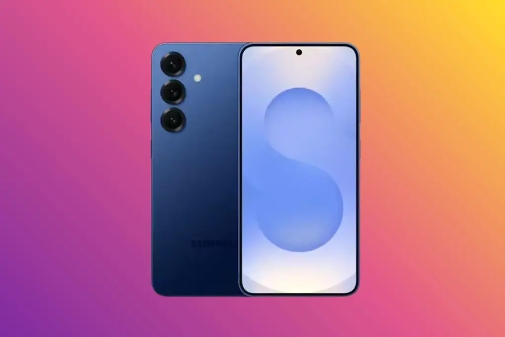 Samsung S25 affiché en gros plan sur fond clair, avec étiquette promotionnelle indiquant -44%