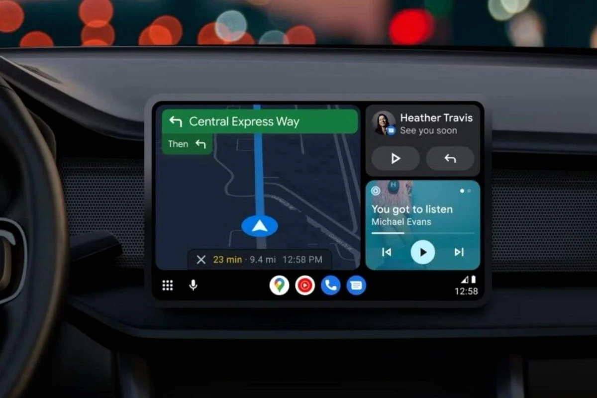 Smartphone Android affichant Android Auto avec un symbole d’erreur après la mise à jour de mars