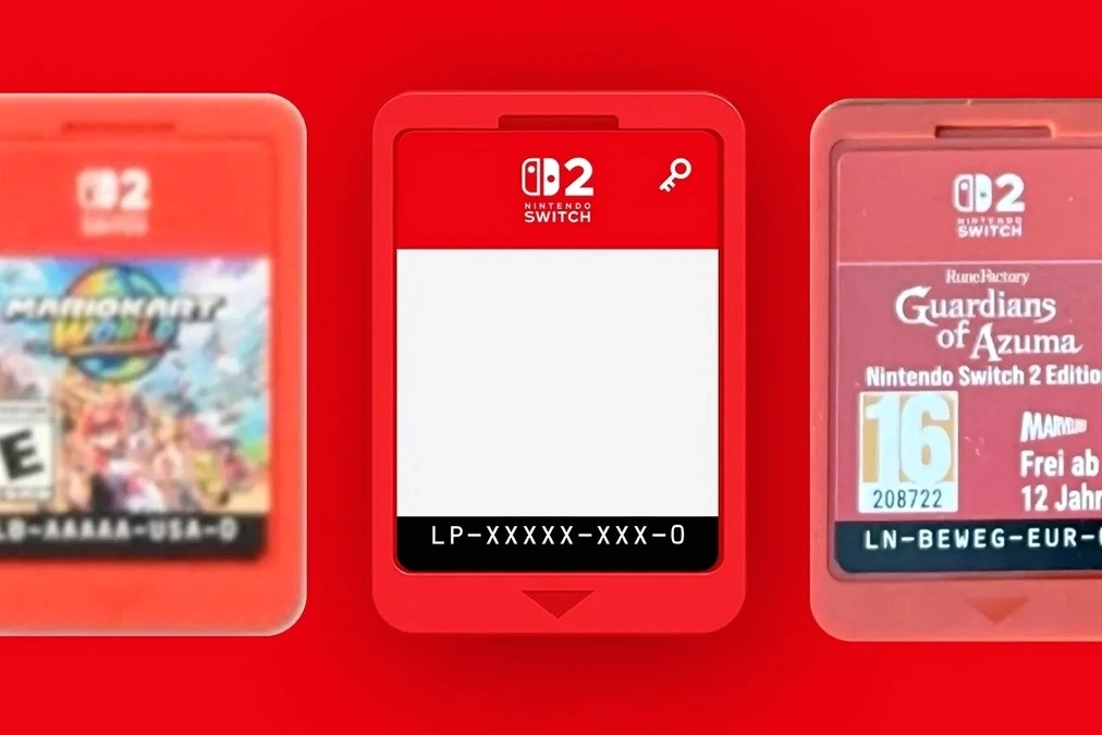 Boîte de jeu Nintendo Switch 2 sur une étagère, avec une étiquette de prix plus élevée bien visible