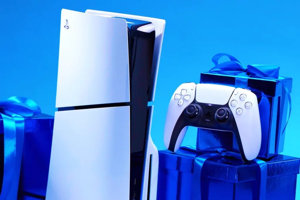 Deux jeux PS5 gratuits affichés sur l’écran d’une console PlayStation 5, avec boutons de téléchargement visibles