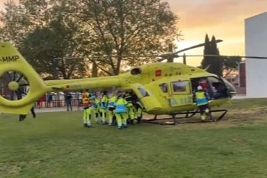 Police espagnole interpellant l’auteur du poignardage d’un enfant de 11 ans à Villanueva de la Cañada
