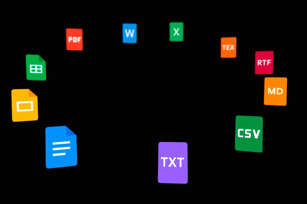 Interface Gemini affichant l’export instantané vers Word et Excel, avec boutons de téléchargement visibles