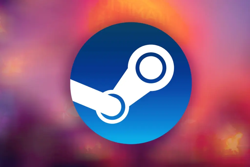 Logo Steam sur écran d’ordinateur affichant une page de jeu gratuit noté 9/10 avec mention « durée limitée »