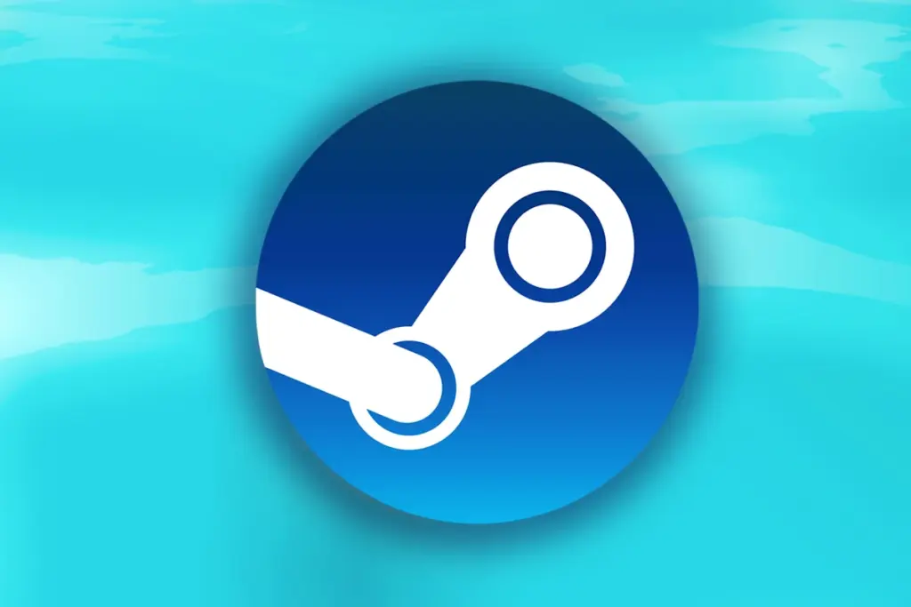 Logo Steam sur écran d’ordinateur avec un jeu affiché comme gratuit et une icône cadeau à côté